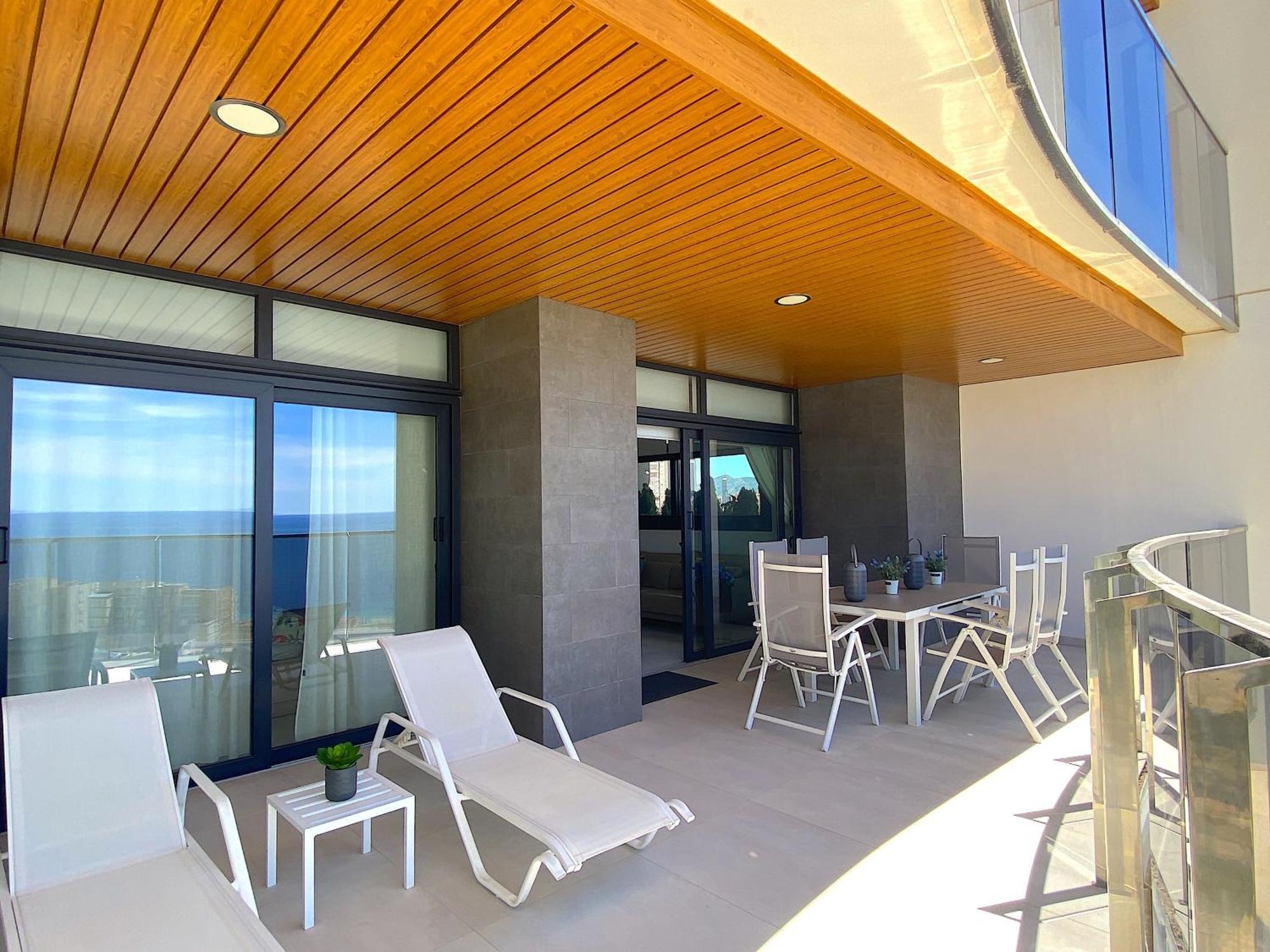 Lujoso Apartament Con Impresionantes Vistas Al Mar Benidorm Buitenkant foto