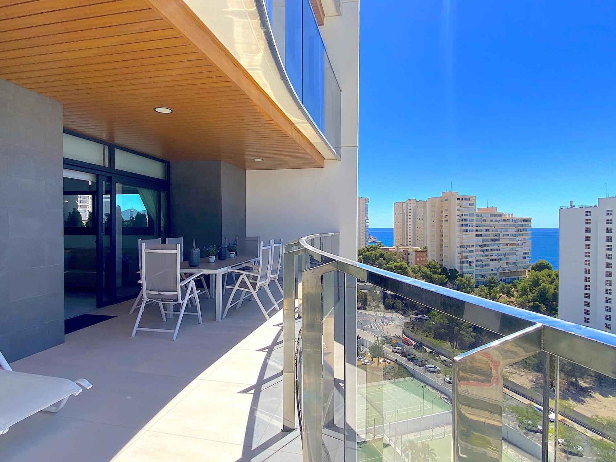 Lujoso Apartament Con Impresionantes Vistas Al Mar Benidorm Buitenkant foto