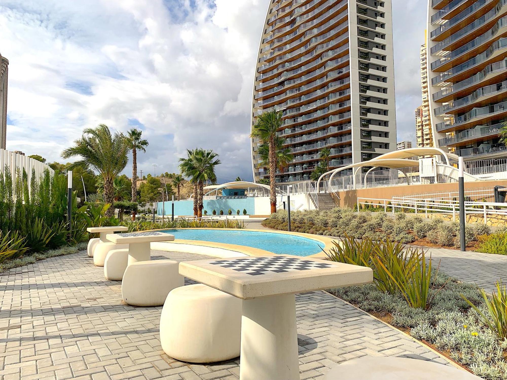 Lujoso Apartament Con Impresionantes Vistas Al Mar Benidorm Buitenkant foto